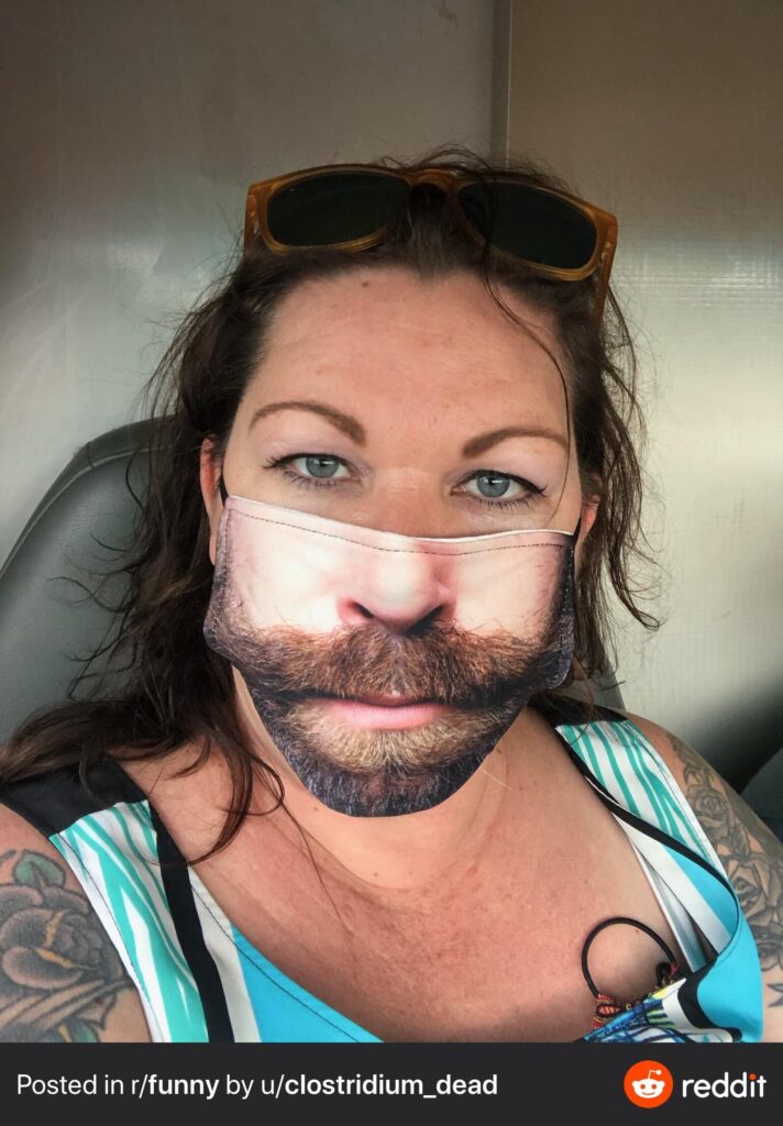 my sister's mask
